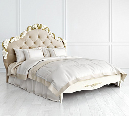 Фото Кровать двуспальная Romantic Gold R418/R416 с мягким изголовьем