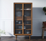 Буфет Bruni высокий с витражными стеклами