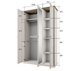 Шкаф трехстворчатый TOSCANA NEW 3DG Z