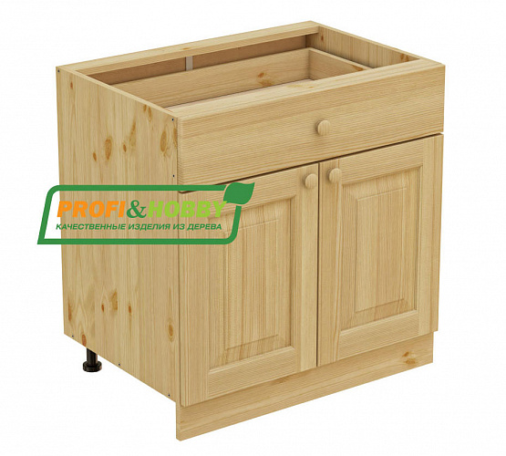 Фото Тумба 2 двери 1 ящик 800 Profi&Hobby