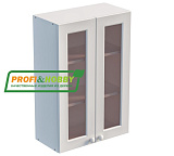 Шкаф настенный 2 двери 600х900 стекло Profi&Hobby