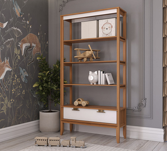 Фото Стеллаж Бридж сквозной широкий с 1 ящиком