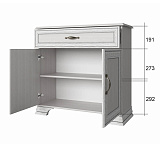 Тумба 2D1S TIFFANY (вудлайн кремовый)