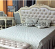 Кровать двуспальная Милано 8801-A MK-1845-IVP с пуговицами