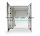Шкаф настенный с 2 стекл. дверками Викинг GL 900 №24 браширование