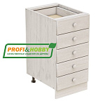 Тумба с 5 ящиками 400 Profi&Hobby