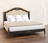 Кровать двуспальная Marlette WOOD Прованс с мягким изголовьем