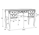 Кабинетный стол Atelier APg111M.2S/APs111M.2S