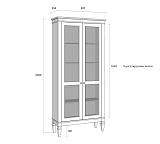 Шкаф для посуды Ольса-С 200