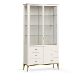 Фото Витрина стеклянная большая Alte Primo gold Pr114DP