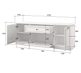 Тумба SEVILLA RTV 3D1S