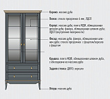 Шкаф с витриной Тельма ГМ 6507