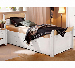 Фото Кровать односпальная Бейли с ящиками