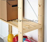 Стеллаж Хей 171х78х30 полки из реек
