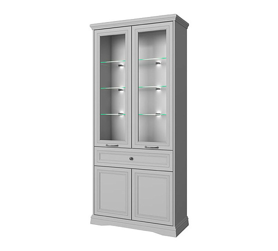 Фото Шкаф с витриной VALENCIA 2V2D1S Н