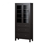 Шкаф витрина 3 ящика широкий HEMNES Кымор