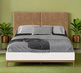 Кровать двуспальная Bari с мягкой  спинкой