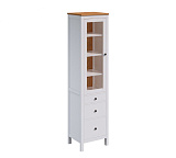 Шкаф-витрина 3 ящика узкий HEMNES Кымор