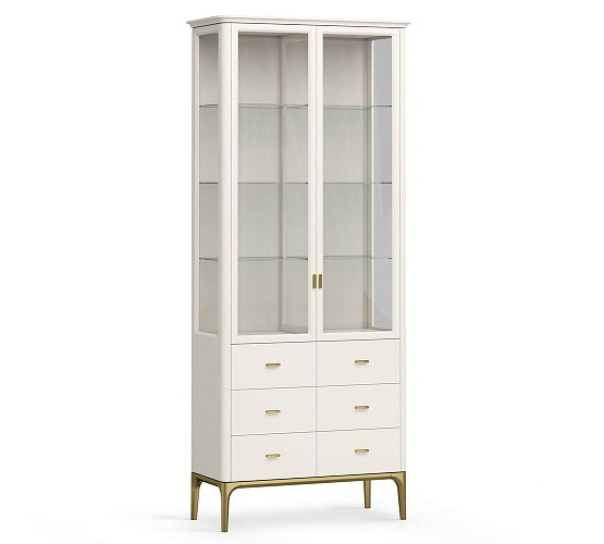 Фото Витрина стеклянная большая Alte Primo gold Pr100DP