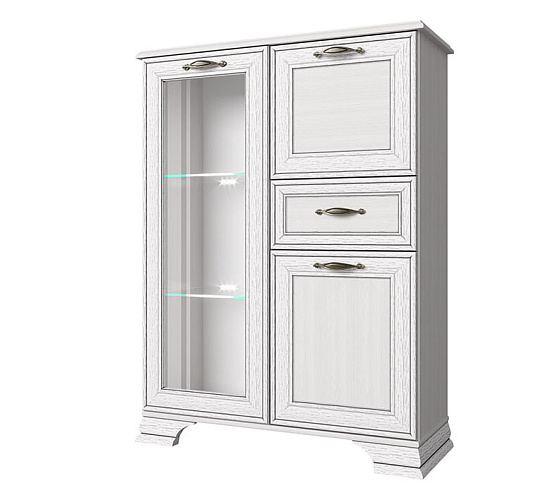 Фото Тумба 1V2D1S TIFFANY (вудлайн кремовый)