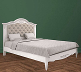 Кровать двуспальная Marlette с мягким изголовьем
