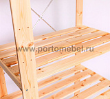 Стеллаж Хей 120х78х50 полки из реек