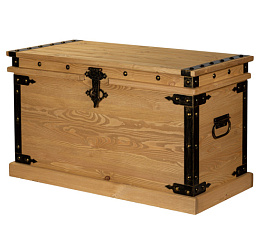 Фото Сундук Викинг с прямой крышкой