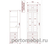 Шкаф с антресолью Марина СКМ-001-44А(-01)