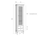 Шкаф для посуды Ольса-С 102