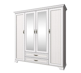 Фото Шкаф четырехдверный 4D2S Z TIFFANY (вудлайн кремовый)