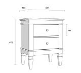 Тумба прикроватная Ольса-С 02