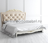 Кровать двуспальная Romantic Gold R556DY/R558DY с мягким изголовьем