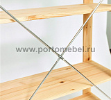 Стеллаж Хей 120х78х30 полки из щита