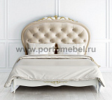 Кровать двуспальная Romantic R516D/R518D с мягким изголовьем