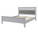 Кровать двуспальная Грация со стразами