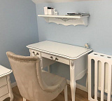 Кабинетный стол пристенный Silvery Rome малый