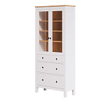 Шкаф витрина 3 ящика широкий HEMNES Кымор
