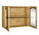 Шкаф настенный с 2 стекл. дверками Викинг GL 900 №24 браширование
