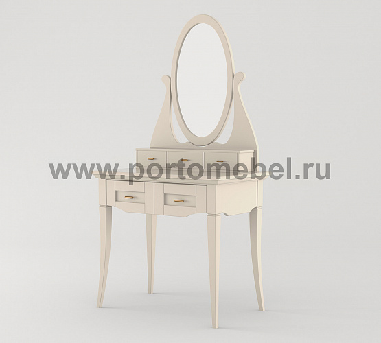 Фото Туалетный столик с зеркалом Римини узкий