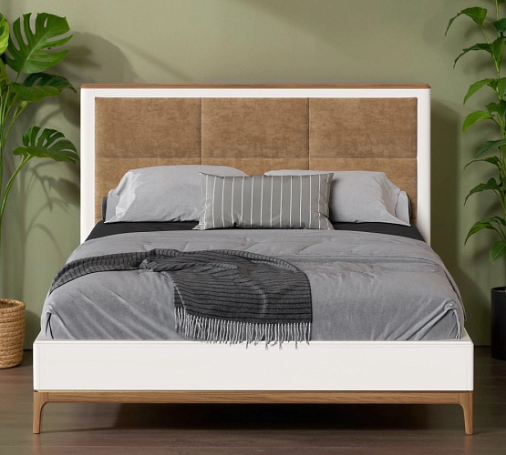 Фото Кровать двуспальная Bari с мягкой вставкой