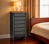 Комод Marlette WOOD высокий 6 ящиков