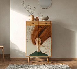 Фото Комод Berber два ящика и дверки Art1