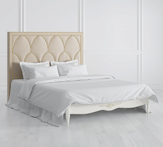 Фото Кровать двуспальная Romantic Gold R676/R678 с мягким изголовьем