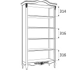 Книжный шкаф Romantic 1