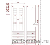 Шкаф Марина СКМ-001-44(-01)