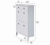 Тумба для обуви 3 ящика HEMNES Кымор