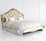 Кровать двуспальная Romantic Gold R418/R416 с мягким изголовьем