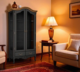 Cервант стеклянный Marlette WOOD с зеркалом