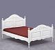 Кровать двуспальная Снежный Прованс с изножьем