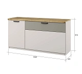 Тумба MODERN RTV 2D1S